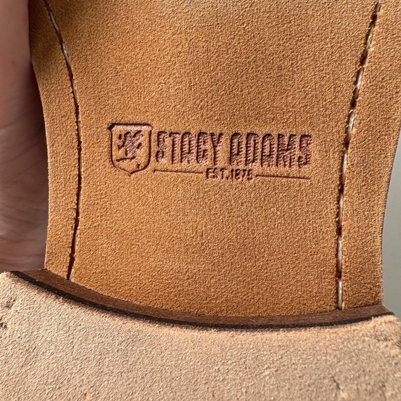 Stacy Adams Preston Lace Up Plain Toe Oxford Size 11 M Leather Wedding Prom - Picture 10 of 11